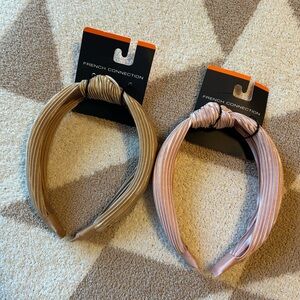 Bundle of two French Connection Tan and Pink Headband